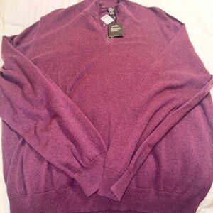 Jos. A. Bank Traveler Mens XXL Purple 1/4 Zip
